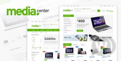 MediaCenter v2.7.15 – шаблон магазина электроники WordPress