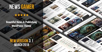News Gamer v3.1 - новостной шаблон WordPress