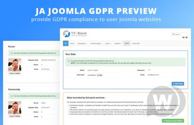 JA Joomla GDPR v1.0.4 - компонент GDPR для Joomla