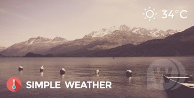 Simple Weather v4.3.3 - виджет погоды WordPress