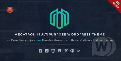 Megatron v3.0 - адаптивный многоцелевой шаблон WordPress