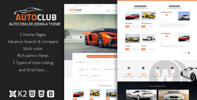 Auto Club v9 - автомобильный шаблон Joomla