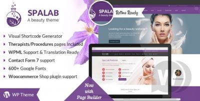 Spa Lab v4.8 – шаблон для салона красоты WordPress