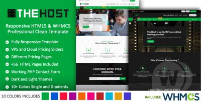 TheHost v4.0 - шаблон веб-хостинга HTML & WHMCS