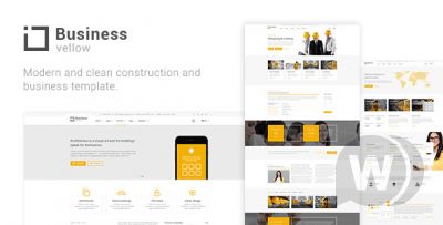 Yellow Business - строительный шаблон HTML