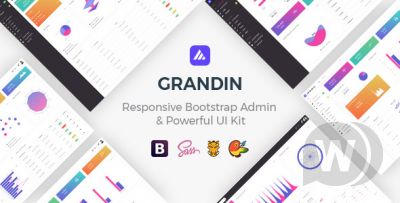 Grandin - адаптивный Bootstrap шаблон админ-панели