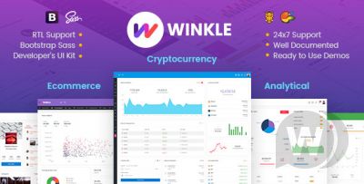 Winkle - адаптивный Bootstrap шаблон админ панели 