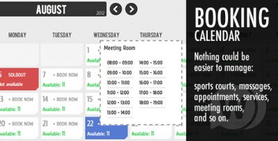 Booking Calendar v3.2 - календарь бронирования
