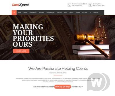 TX Lawxpert - юридический шаблон для Joomla