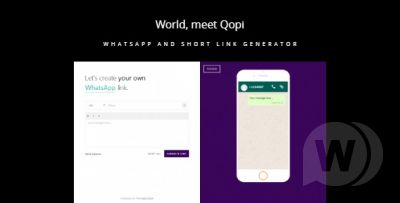 Qopi v2.1.0 - генератор WhatsApp и коротких ссылок