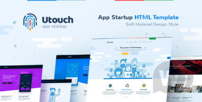 Utouch - HTML шаблон для IT Startup, Landing Page, Business, Education, Product, Events & Courses