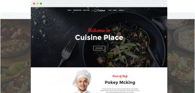 JS Cuisine v1.7 - шаблон для сайта ресторана и кафе Joomla