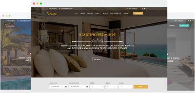 JS Resort v2.0 - шаблон отеля Joomla