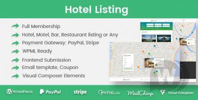Hotel Listing v1.2.9 - каталог гостиниц WordPress