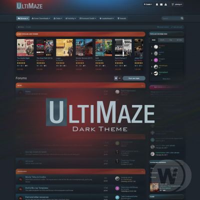 UltiMaze 1.3 - темная игровая тема для IPS 4.3