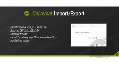 Universal Import/Export Pro v3.6.1 - импорт и экспорт для OpenCart