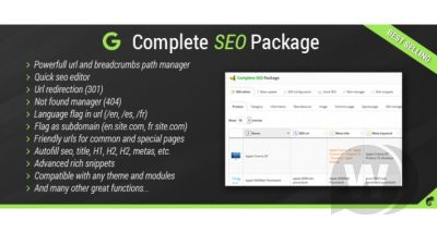 Complete SEO Package v5.4.0 NULLED - SEO модуль для OpenCart