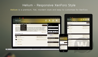 Helium 2.0.7 - современный FLAT шаблон для XenForo 2