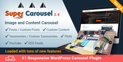 Super Carousel v3.6.4 - карусели и слайдеры для Wordpress