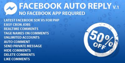 Facebook Auto Reply 1.2 - автоответчик Facebook