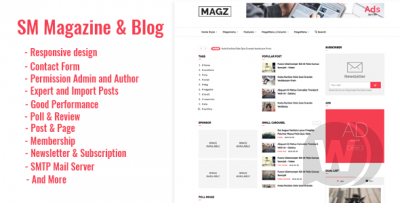 SM Magazine News & Blog - скрип блога