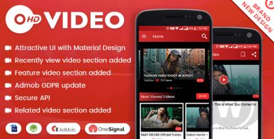 HD Video with Material Design (14 September 2018) - видео приложение для Android