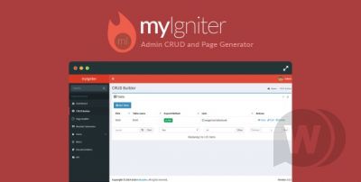 myIgniter v4.0.2 - генератор страниц и админ панель CRUD