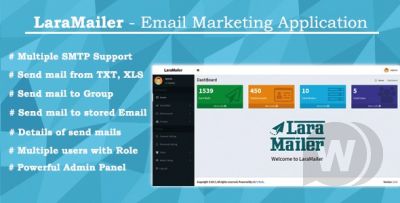 LaraMailer - скрипт электронного маркетинга с поддержкой нескольких SMTP