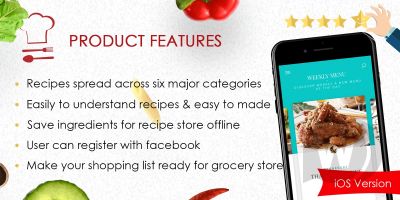 Foodie v1.0.2 - приложение рецептов для iOS