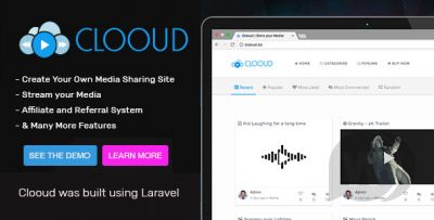 Clooud v1.4 - платформа для обмена мультимедиа