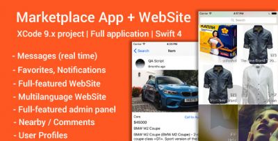 Marketplace (iOS App and Website) v1.2 - мобильное приложение интернет магазина iOS
