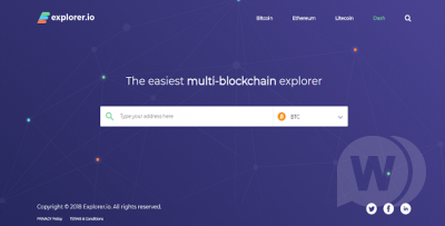 Explorer.IO (Multi-BlockChain Explorer) - информация о блоках криптовалюты