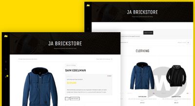 JA Brickstore v1.0.8 - шаблон для интернет-магазина Joomla