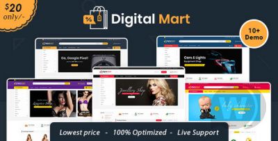 Digital Mart - многофункциональная адаптивная тема Opencart 3