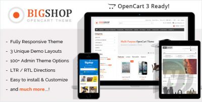 Bigshop v2.7 - многоцелевой шаблон интернет-магазина для OpenCart 