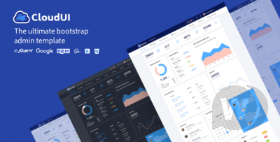 CloudUI - шаблон админ-панели Bootstrap 4