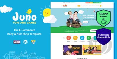 Juno v1.5 - шаблон интернет-магазина детских товаров WordPress