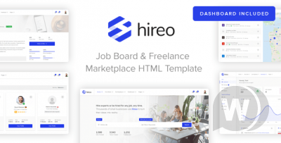 Hireo - HTML шаблон биржи труда