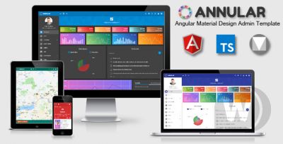 Annular v1.3.0 - шаблон админ панели Angular 7