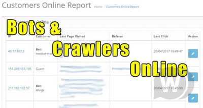 Bots & Crawlers OnLine 1.2.0 - поиск ботов OpenCart 2