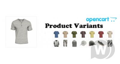 Product Variants - группы продуктов OpenCart