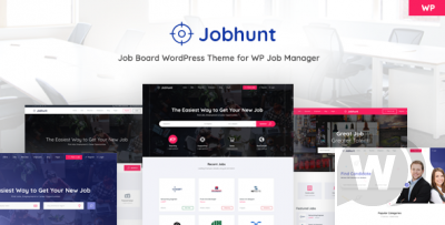 Jobhunt v1.2.3 - шаблон сайта поиска работы для WordPress