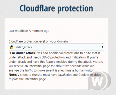 [Foro.agency]CloudFlare for XenForo: staff permission to change the DDOS/attack protection level 2.0.2