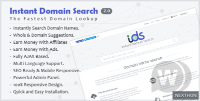 Instant Domain Search Script v2.0 - мгновенный поиск доменов