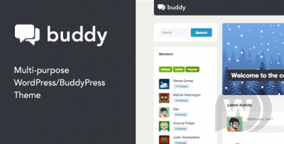 Buddy v2.21.2 - шаблон для сообщества WordPress