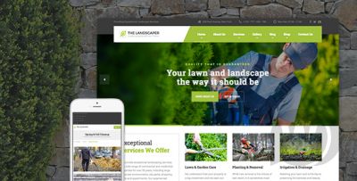 The Landscaper v2.6.1 - шаблон на тему ландшафтного дизайна WordPress