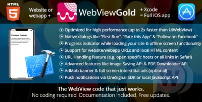 WebViewGold for iOS v8.7 - WebView приложение для iOS