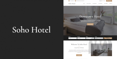 Soho Hotel v4.0.7 - шаблон для бронирования отелей WordPress