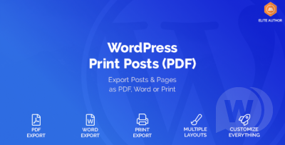 WordPress Print Posts & Pages (PDF) v1.3.0 - печать сообщений и страниц WordPress