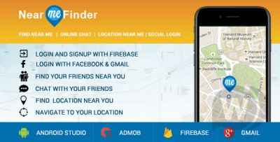 Near Me App - Android приложение поиска местоположения